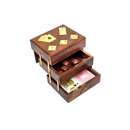 Zestaw gier COMBO - Gra w kości, Karty do gry, Domino - GMS-0139