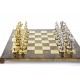Ekskluzywne, duże szachy metalowe - Renesans S9BRO 36x36cm