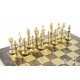 Ekskluzywne, duże szachy metalowe - Renesans S9BRO 36x36cm