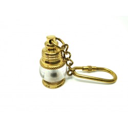 Brelok mosiężny - mini lampa okrętowa KEY-0119