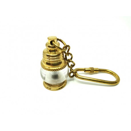 Brelok mosiężny - mini lampa okrętowa KEY-0119