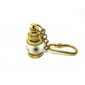 Brelok mosiężny - mini lampa okrętowa KEY-0119