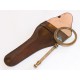Lupa mosiężna w skórzanym etui MAG-0033