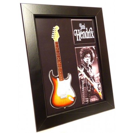Mini gitara Jimi Hendrix w ramce FMG-007