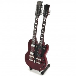 Mini gitara Led Zeppelin - Jimmy Page - Double Neck skala 1:4 MGT-2059
