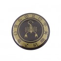 Skorpion - znak zodiaku - magnes. Śr. 6cm metal emaliowany