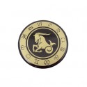 Koziorożec - znak zodiaku - magnes. Śr. 6cm metal emaliowany - KOZ