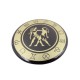 Bliźnięta - znak zodiaku - magnes. Śr. 6cm metal emaliowany - BLI