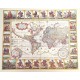 Historyczna Mapa Świata - Nova Totius Terrarum reprint - N. I. Piscator, 1652 r. M1652