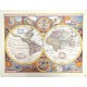 Mapa Świata Retro - John Speed, 1651 r. M1651