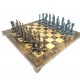 Ekskluzywne, duże szachy metalowe - Renesans S9BRO 36x36cm