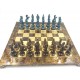 Ekskluzywne, duże szachy metalowe - Renesans S9BRO 36x36cm