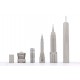 Designerskie Szachy Skyline New York ze stali nierdzewnej – NY
