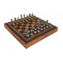 Ekskluzywne metalowe szachy Italfama 28x28 cm – N035