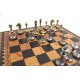 Ekskluzywne metalowe szachy Italfama 28x28 cm – N035