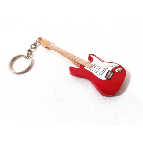 Breloczek - gitara Dire Straits - Mark Knopfler, mahoń, EGK-0474